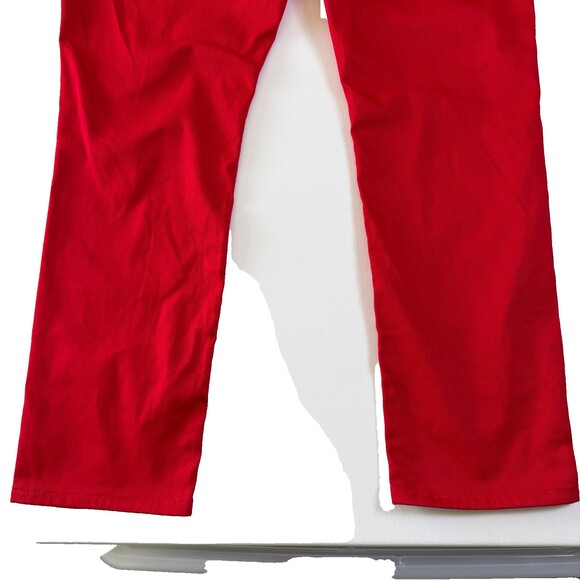 NWT Trestles Supply Co. Men's Red Jeans, Sz 46, Stretch, Motivational Text - Picture 8 of 15